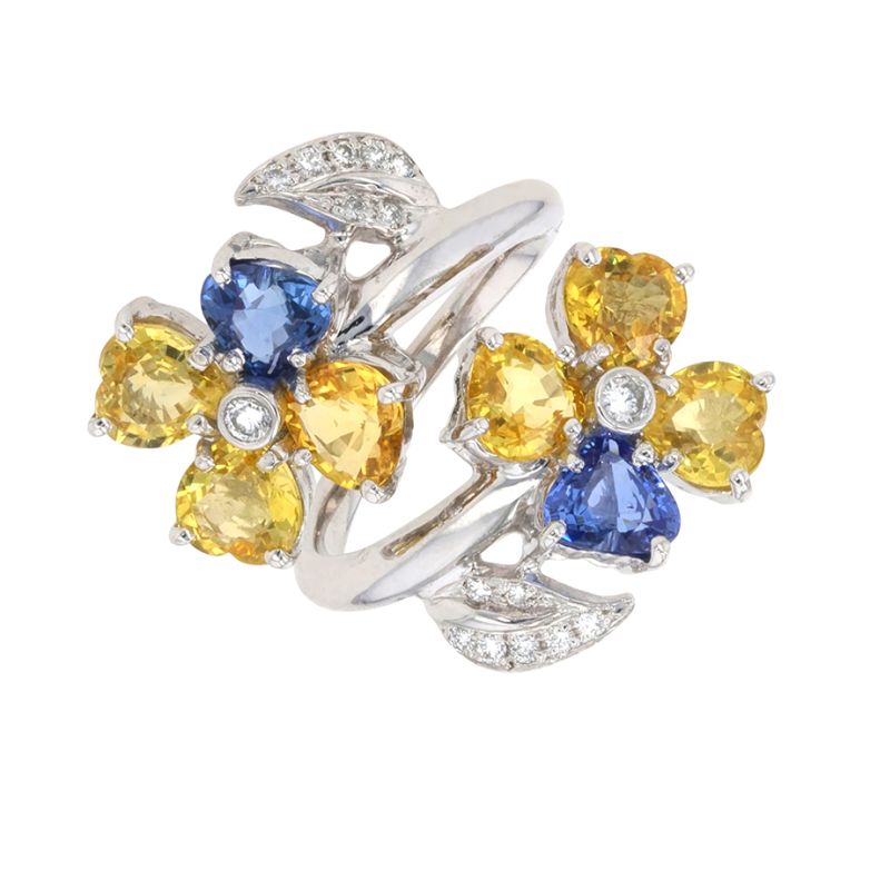 Acheter Bague saphirs 7.28 carats et diamants 0.20 carat or blanc 11.19g Comme neuf - 3850,00 € Bague saphirs 7.28 carats et diamants 0.20 carat or blanc 11.19g Comme neuf - reconditionné disponible sur Gemme Les Bijoux